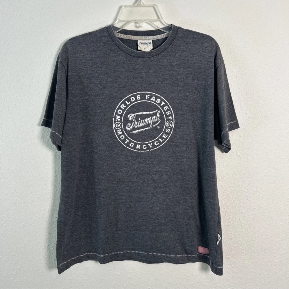 Triumph Worlds Fastest Motorcycle Rally Gray Short Sleeve T-Shirt Women's Large